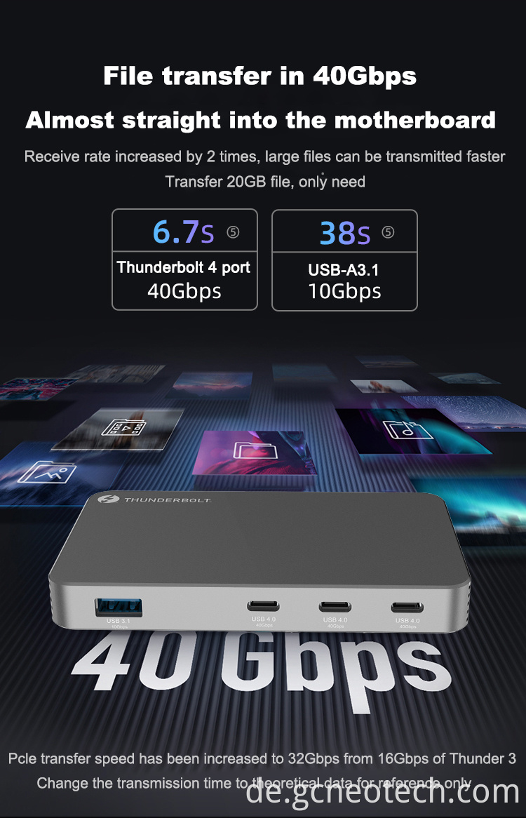 Thunderbolt 4 Dock USB C Dockingstation Thunderbolt 4 Dock USB C Docking Station